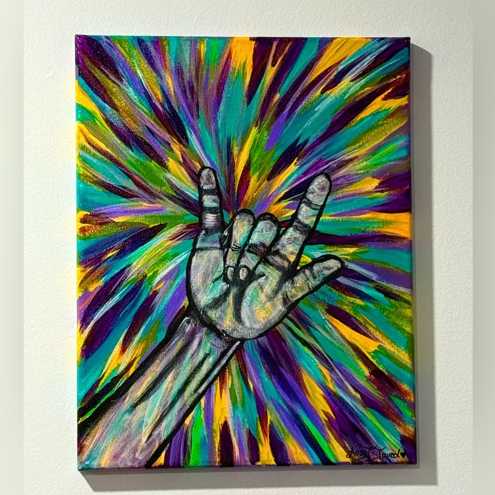 Silent Strength: Original Acrylic Painting
